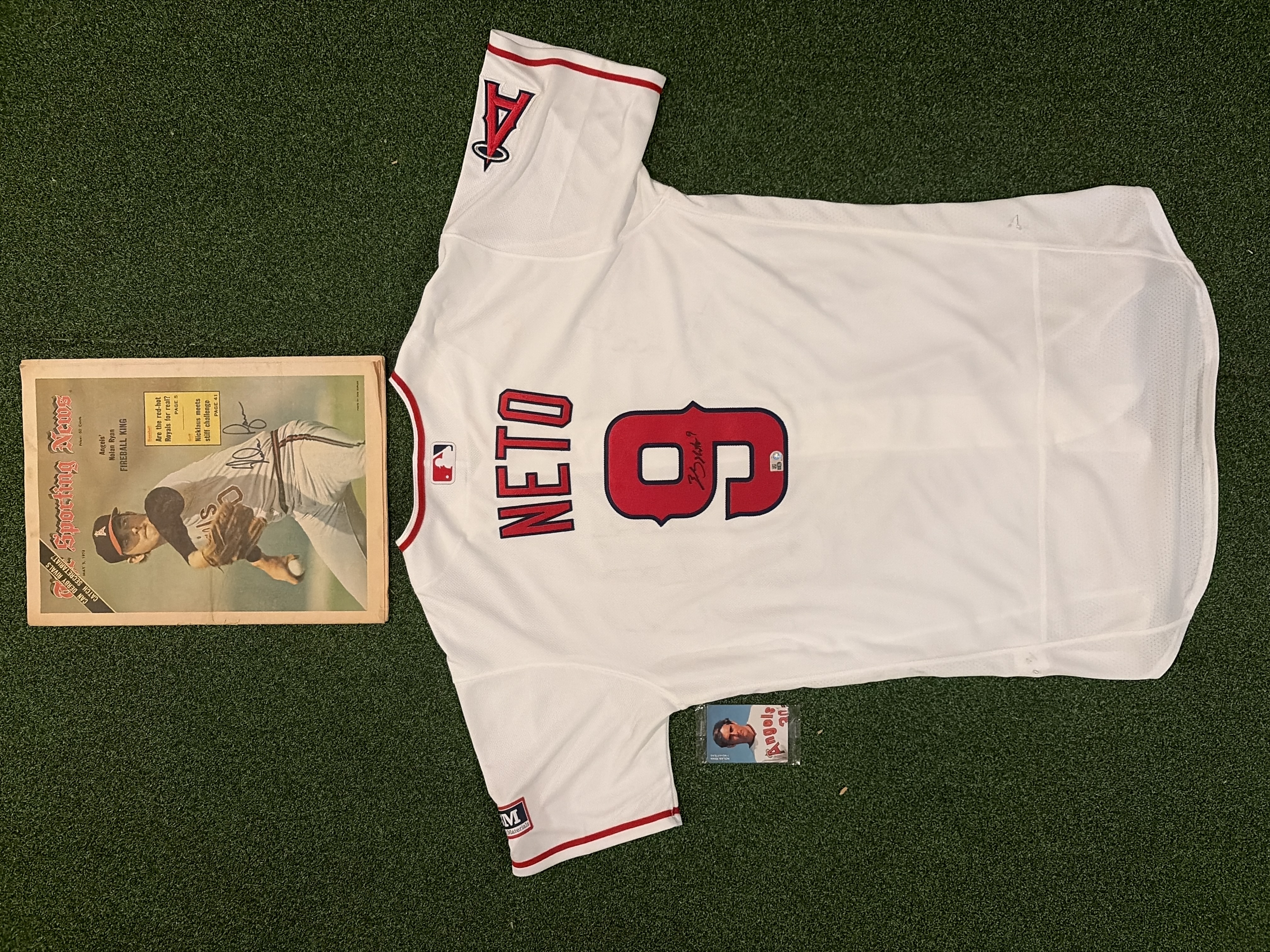 Zach Neto #9 Los Angeles Angels Signed Jersey