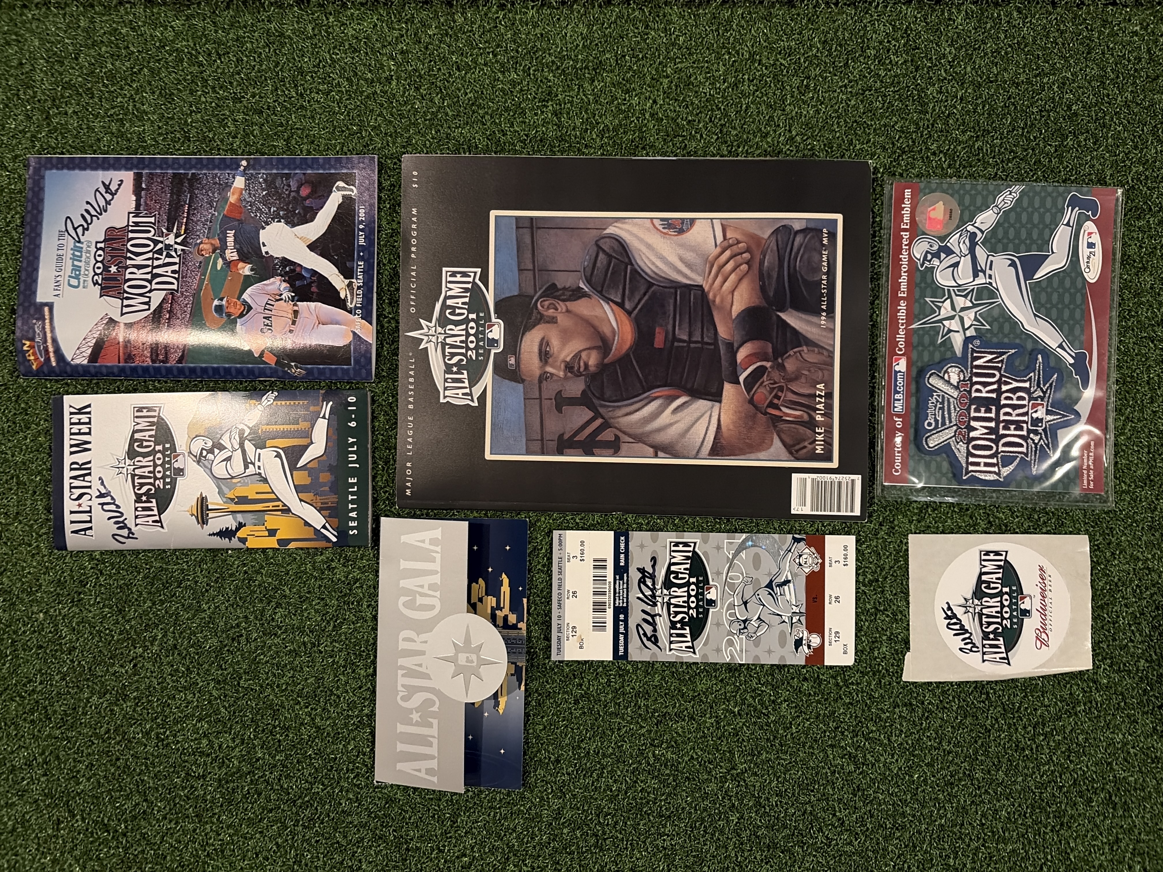 2001 MLB All-Star Game Seattle Complete Lot Signed