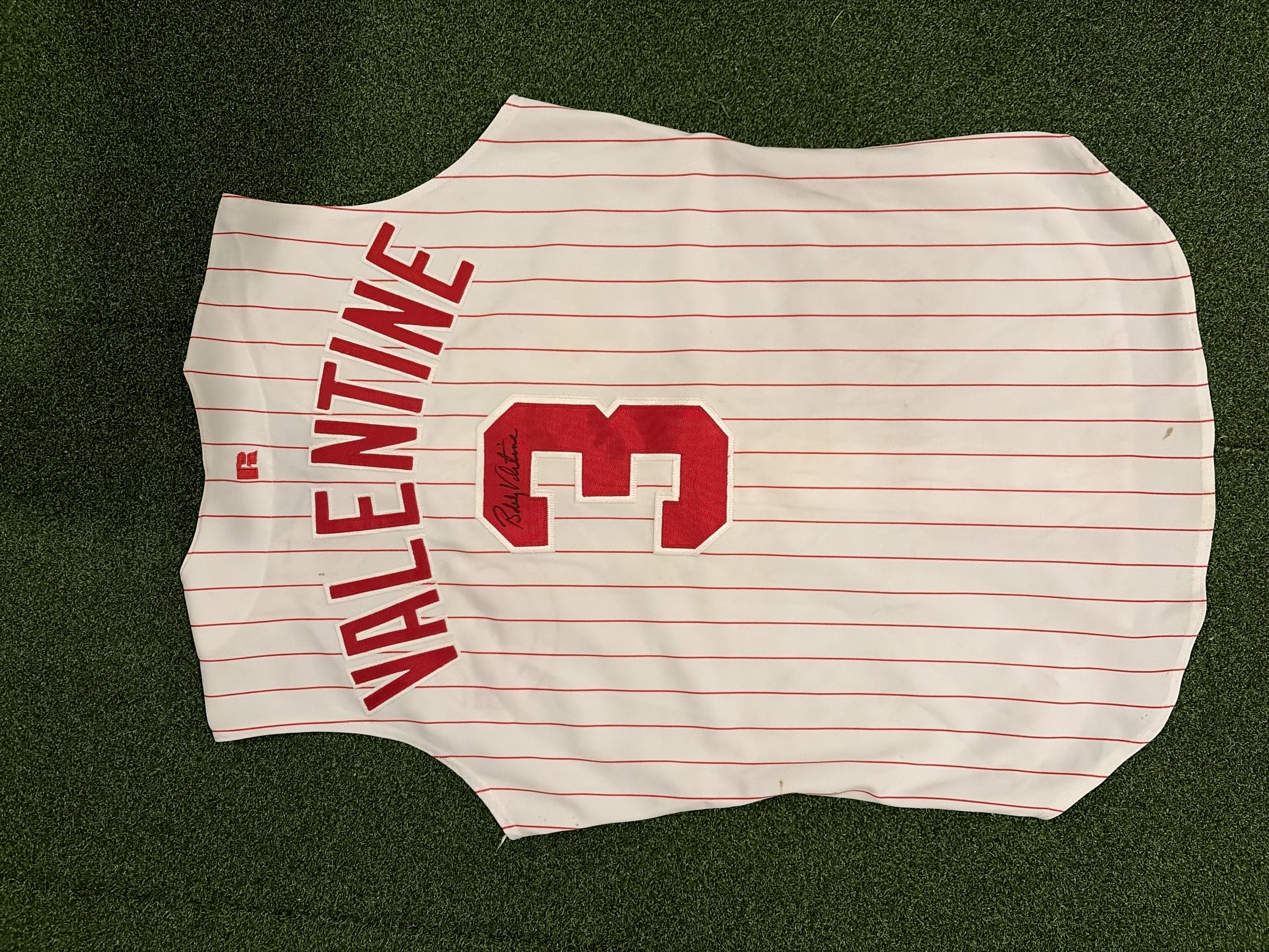 Bobby Valentine #3 Signed Pinstripe Russell Athletic Jersey